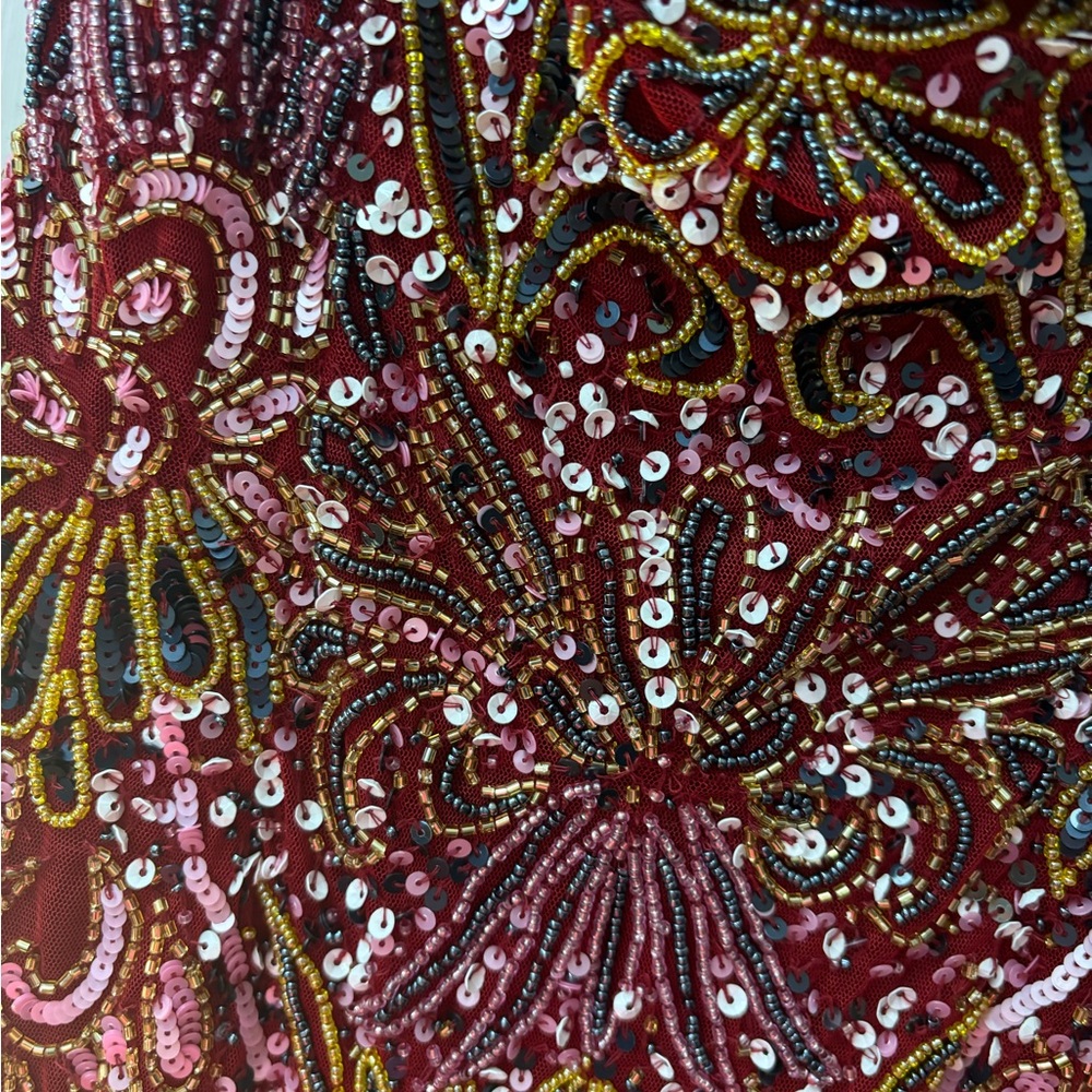 Rachel Allan short beaded dress - Picture 4 of 6